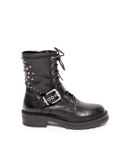 Дамски черни кожени боти GIANNI CRASTO