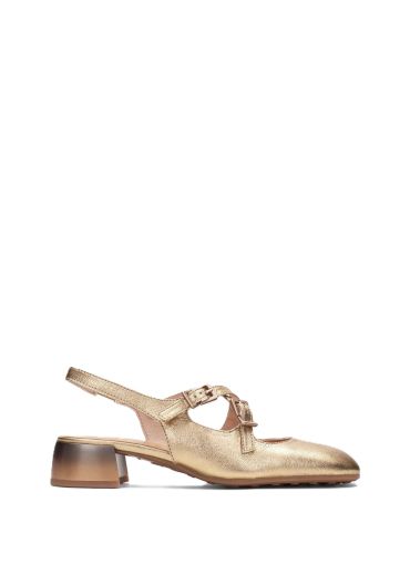 Дамски златисти обувки HISPANITAS