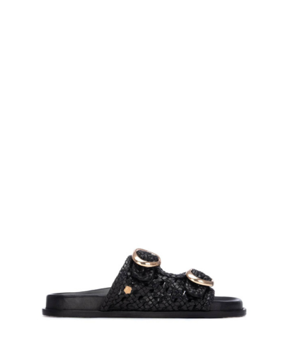 Дамски черни чехли CARMELA