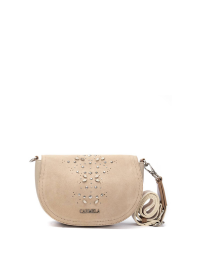 Дамска бежова чанта CARMELA