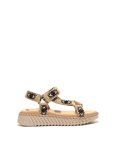 Дамски бежови анатомични сандали HELLO COMFORT