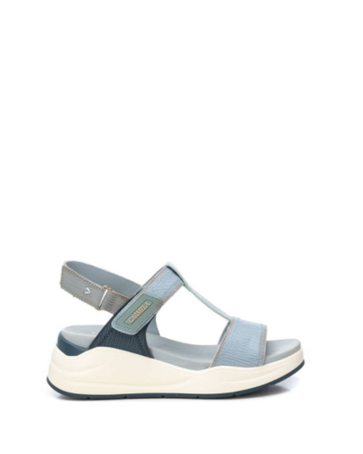 Дамски сини кожени сандали CARMELA