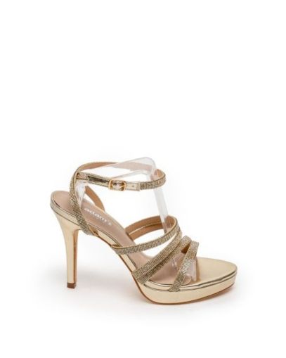 Дамски златисти елегантни сандали  ADAM'S