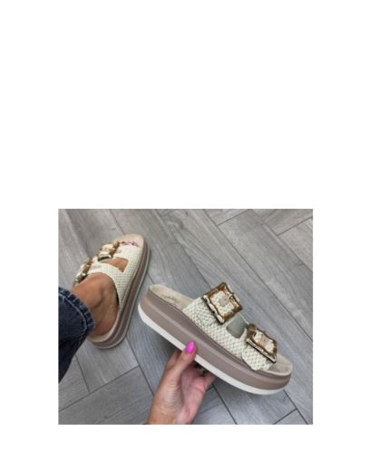 Дамски чехли на платформа FANTASY