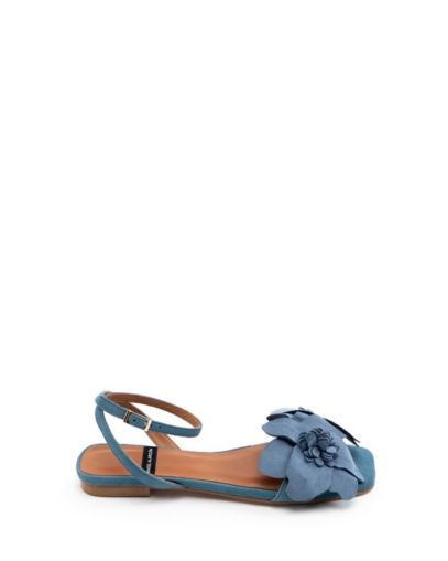 Дамски сини велурени сандали ANGEL ALARCON