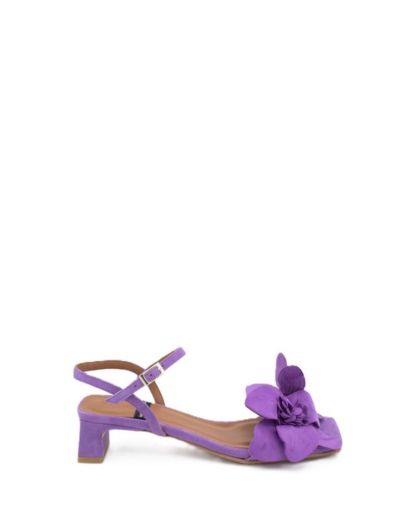 Дамски виолетови велурени сандали ANGEL ALARCON
