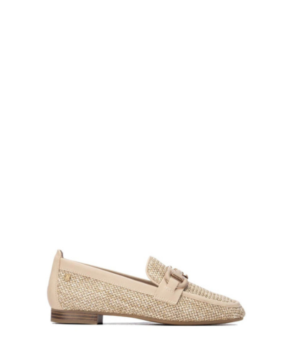 Дамски бежови мокасини CARMELA