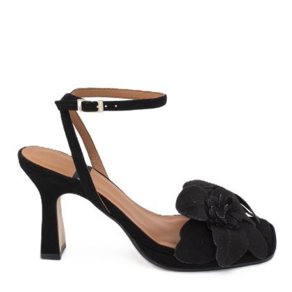 Дамски черни велурени сандали ANGEL ALARCON