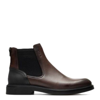 Мъжки кафяви кожени боти AMBITIOUS