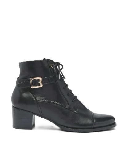 Дамски черни кожени боти REGARDE LE CIEL