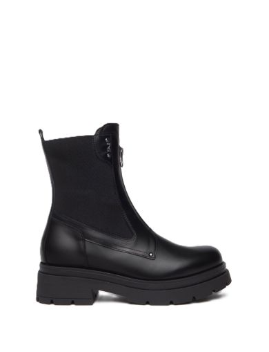 Дамски черни кожени боти NeroGiardini