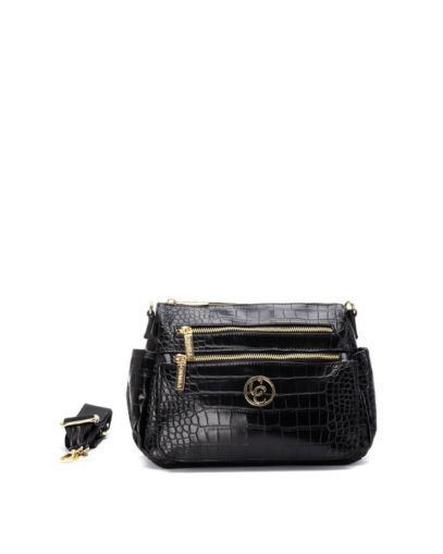 Дамска черна чанта CARMELA