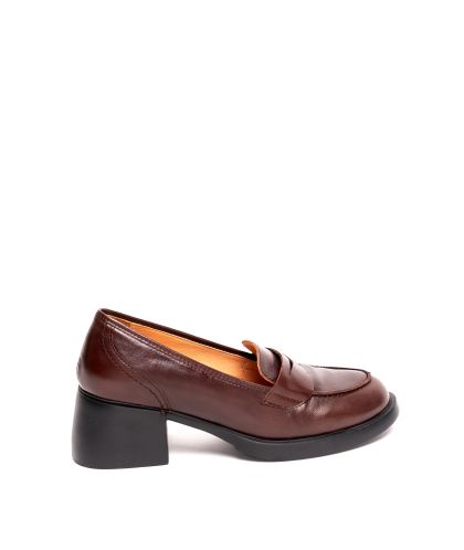 Дамски кафяви кожени обувки DFC RELAX