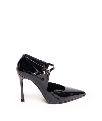 Дамски черни обувки лак ALBANO