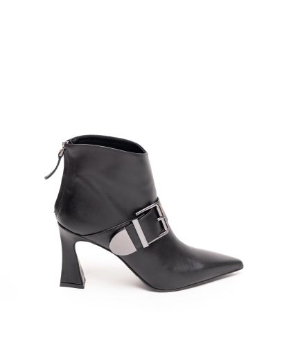 Дамски черни кожени боти ALBANO