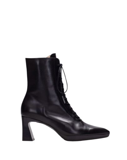 Дамски черни кожени боти HISPANITAS