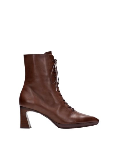 Дамски кафяви кожени боти HISPANITAS