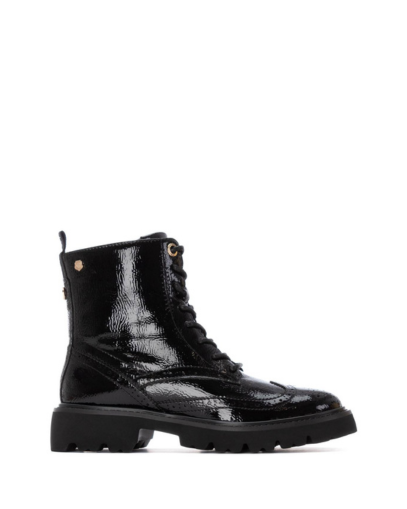 Дамски черни лачени боти CARMELA