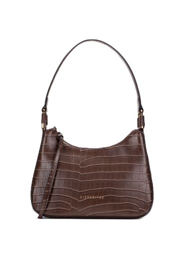 Дамска тъмнокафява чанта HISPANITAS