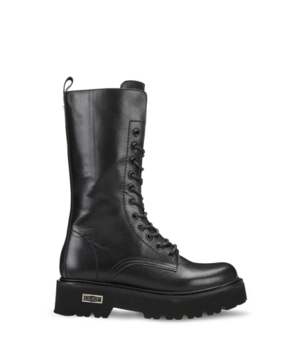 Дамски черни кожени кубинки CULT