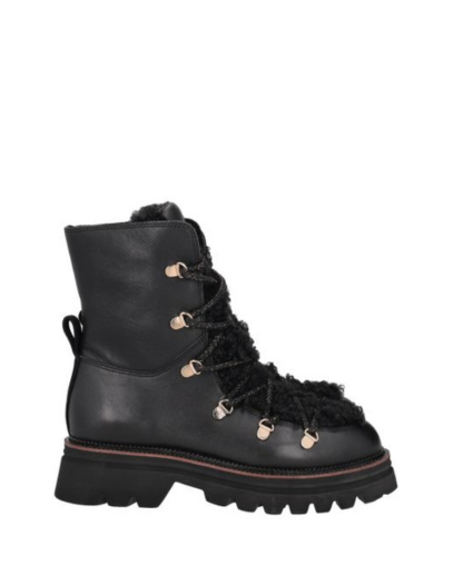 Дамски черни кожени боти TOSCA BLU