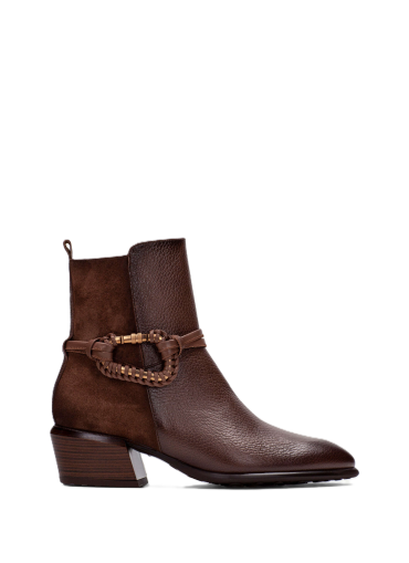 Дамски кафяви боти HISPANITAS