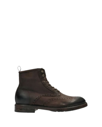 Мъжки тъмнокафяви кожени боти KEBO