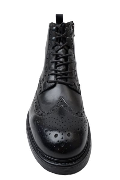 Мъжки черни кожени боти KEBO