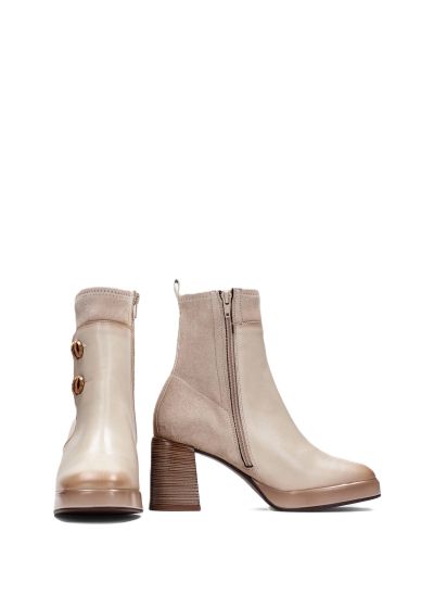 Дамски бежови боти HISPANITAS