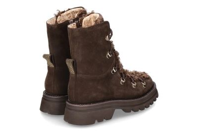 Дамски тъмнокафяви велурени боти TOSCA BLU