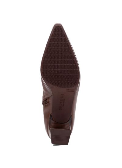 Дамски кафяви кожени боти HISPANITAS