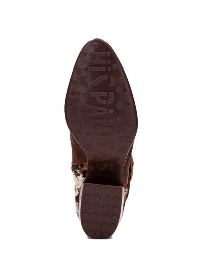 Дамски кафяви велурени боти HISPANITAS