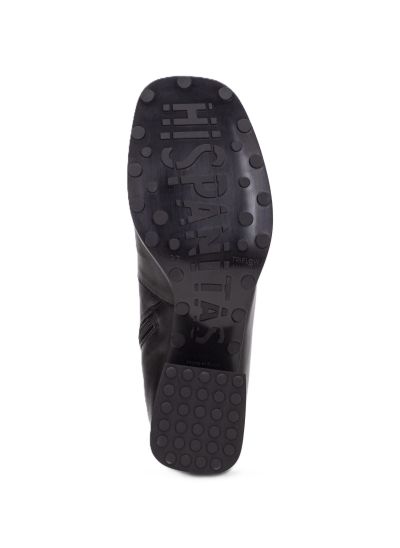 Дамски черни кожени боти HISPANITAS