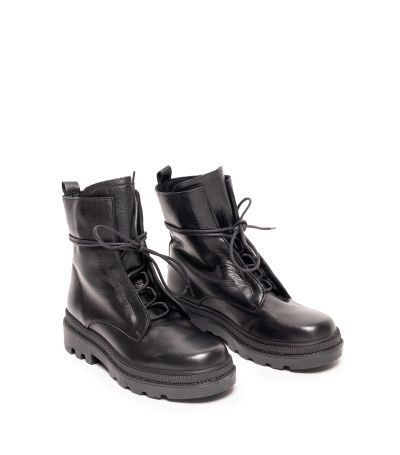 Дамски черни кожени боти GIANNI CRASTO