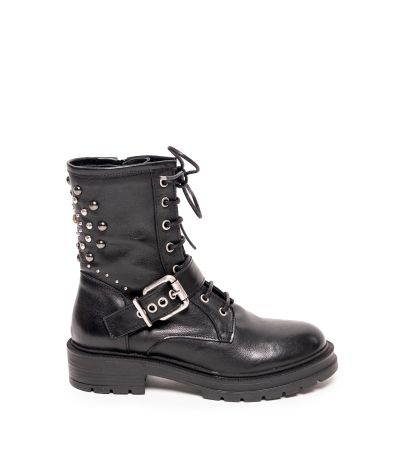 Дамски черни кожени боти GIANNI CRASTO