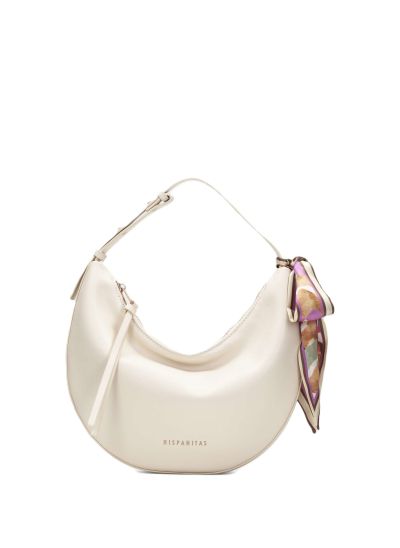 Дамска бежова кожена чанта HISPANITAS