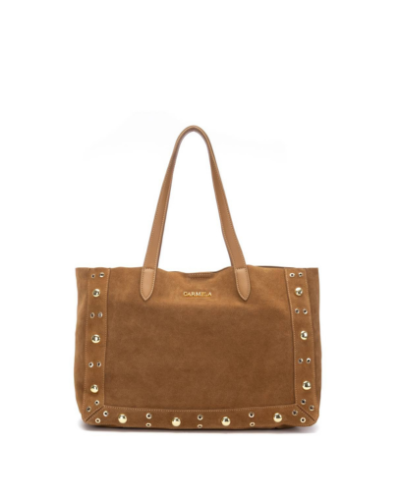 Дамска велурена чанта CARMELA