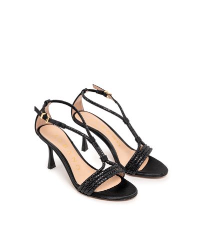 Дамски черни сандали ALBANO