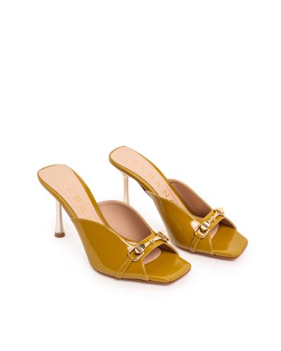 Дамски лачени чехли ALBANO