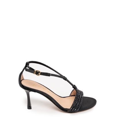 Дамски черни сандали ALBANO