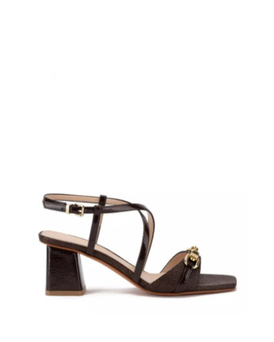 Дамски тъмнокафяви сандали ALBANO