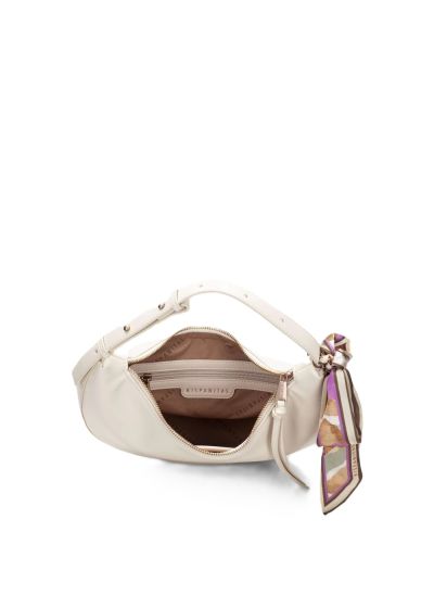 Дамска бежова кожена чанта HISPANITAS