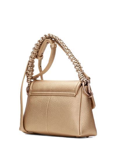 Дамска златиста чанта HISPANITAS