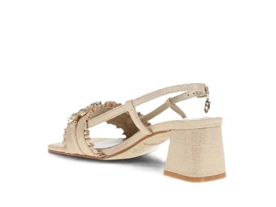 Дамски златисти кожени сандали TOSCA BLU