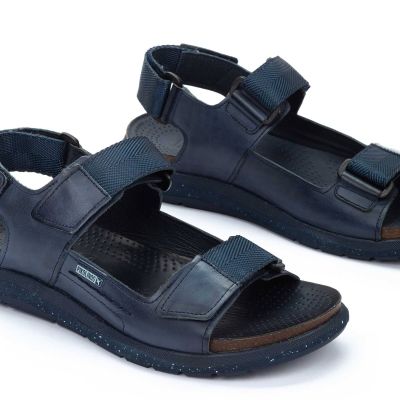 Мъжки кожени сини сандали PIKOLINOS