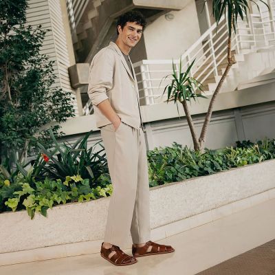 Мъжки кожени боси сандали PIKOLINOS