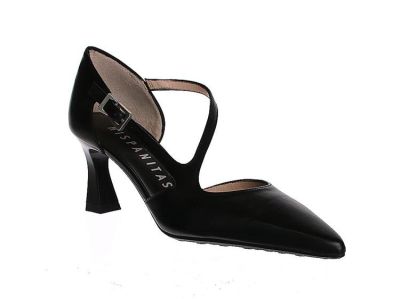 Дамски черни кожени обувки HISPANITAS