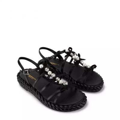 Дамски черни сандали TOSCA BLU