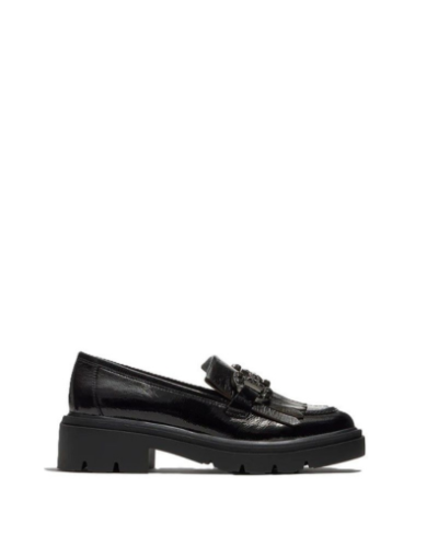 Дамски черни мокасини лак REGARDE LE CIEL