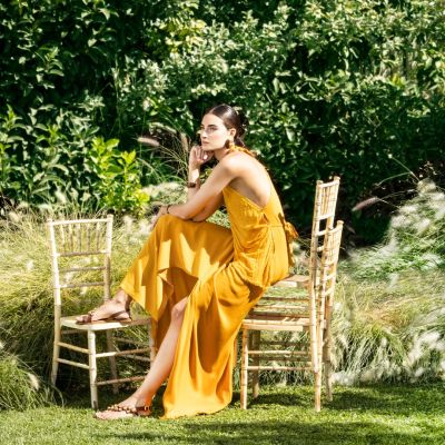 Дамски кафяви кожени сандали CARYATIS